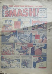 SMASH! A Power Comic! No, 92, Nov. 4th 1967- Batman! Batgirl! Daredevil! Hulk!VG