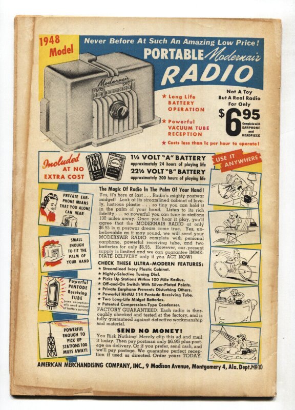 Crime Patrol #7 1948- EC Comics- 1st issue- Intro Captain Crime VG 