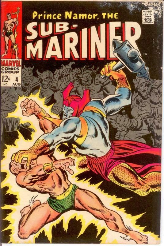 SUB MARINER 4 VG Aug. 1968 COMICS BOOK