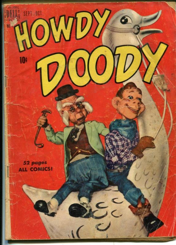 Howdy Doody #4 1950-Dell-Based on the TV series-photo cover-FR/G