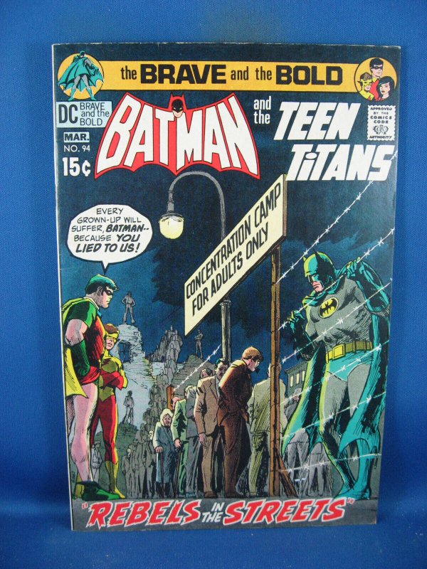 Brave and the Bold 94 VF- Batman Teen Titans 1971 DC  Comic Books - Bronze  Age, DC Comics, Teen Titans, Superhero / HipComic
