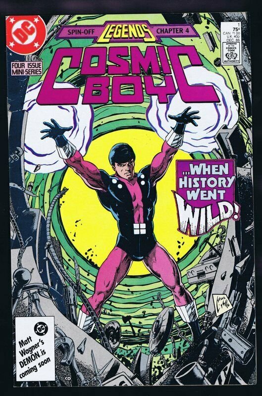 Cosmic Boy #1 ORIGINAL Vintage 1986 DC Comics 