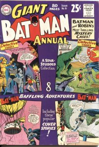 BATMAN ANNUAL #6---1963---MOST THRILLING CASES--ROBIN-DINOSAURS-DANGER CLUB--D C
