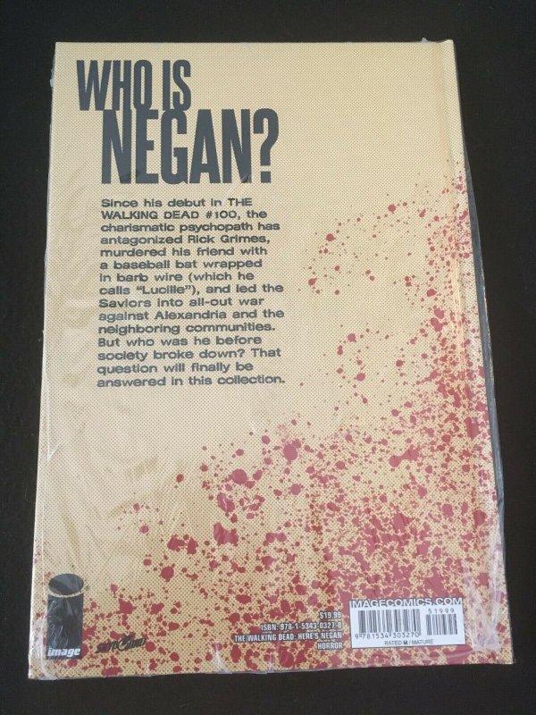 THE WALKING DEAD: HERE'S NEGAN! Sealed Image Hardcover