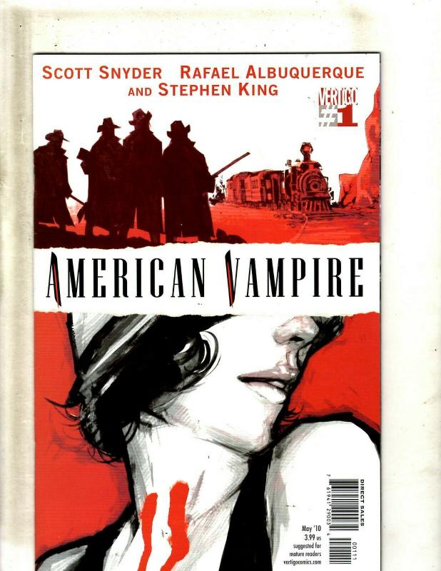 Lot of 9 American Vampire Vertigo Comic Books #1 2 3 4 5 6 7 8 9 J398