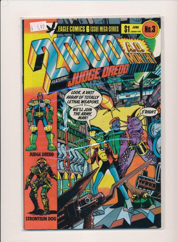 Eagle Comics 2000 A.D. ft JUDGE DREDD MEGA SERIES #1-6  VF/NM (PF252)