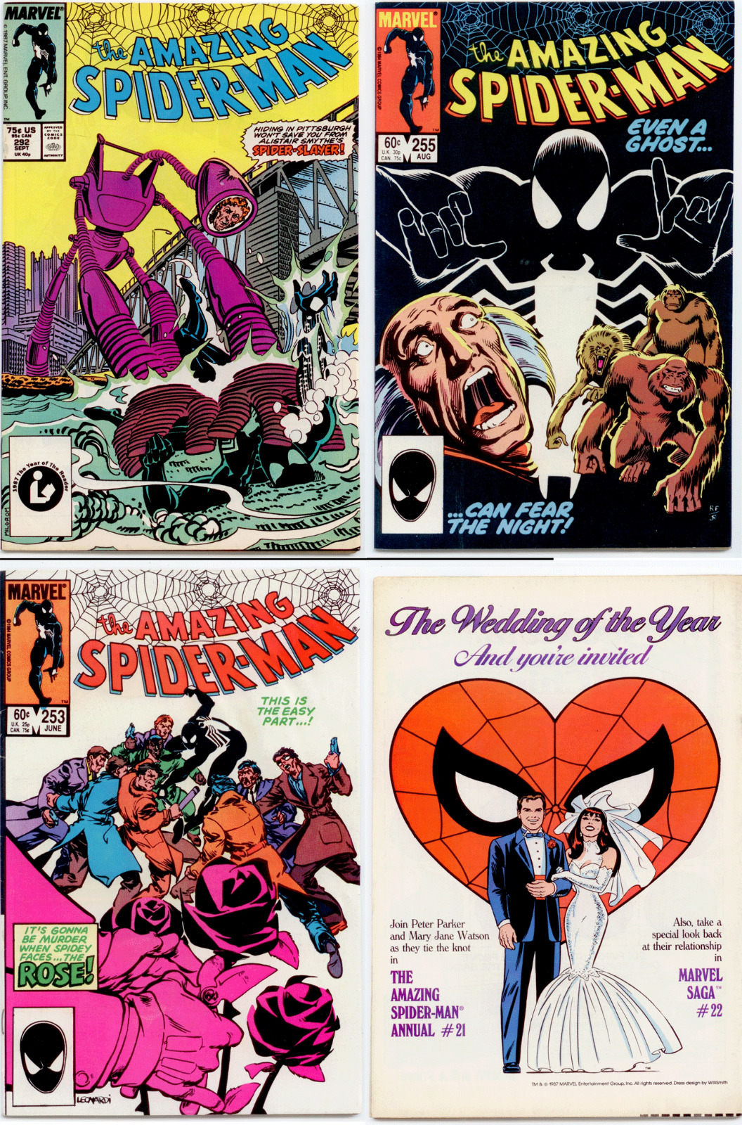 Amazing Spider-Man 253 VG/FN, 255 NM , 292 (3 Marvel comic books) |  Comic Books - Bronze Age, Marvel, Spider-Man, Superhero / HipComic