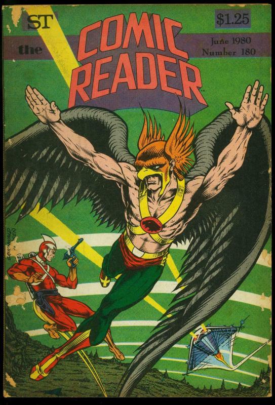 Comic Reader #180 1980- Fanzine- Hawkman & Adam Strange cover G