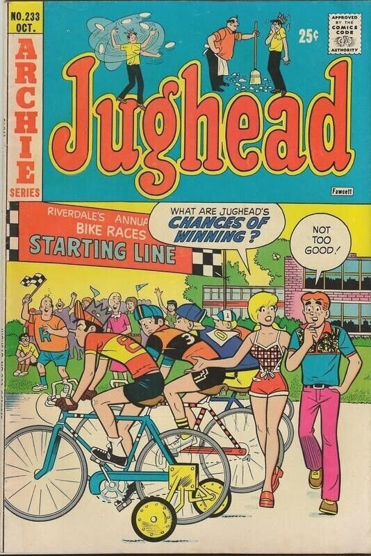 Jughead #233 ORIGINAL Vintage 1974 Archie Comics GGA Betty