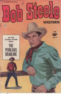 BOB STEELE WESTERN #3 PORTRAIT PHOTO COVER 1951 FAWCETT VG