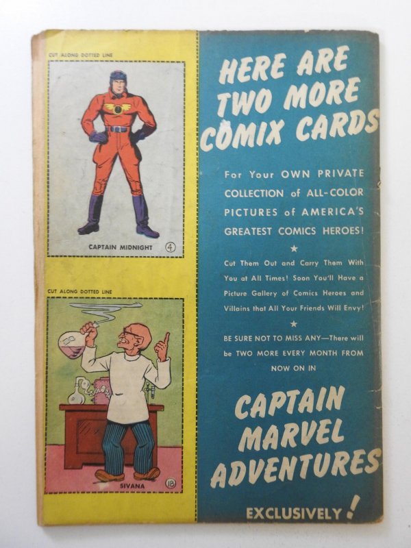 Captain Marvel Adventures #17 (1942) VG- Condition! 1 in tear fc