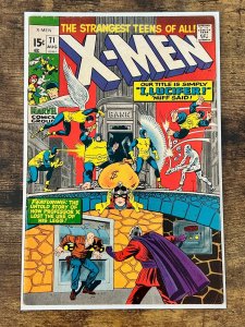 The X-Men #71 (1971). FN-. Last 15 cent issue.
