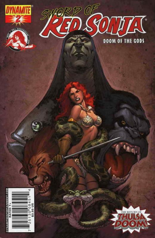 Sword of Red Sonja: Doom of the Gods #2C VF/NM; Dynamite | save on shipping - de