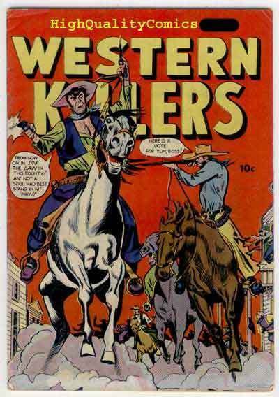 WESTERN KILLERS, VG+ to FN, Western, 1948, Guns, Posse, Pre-code, F&J