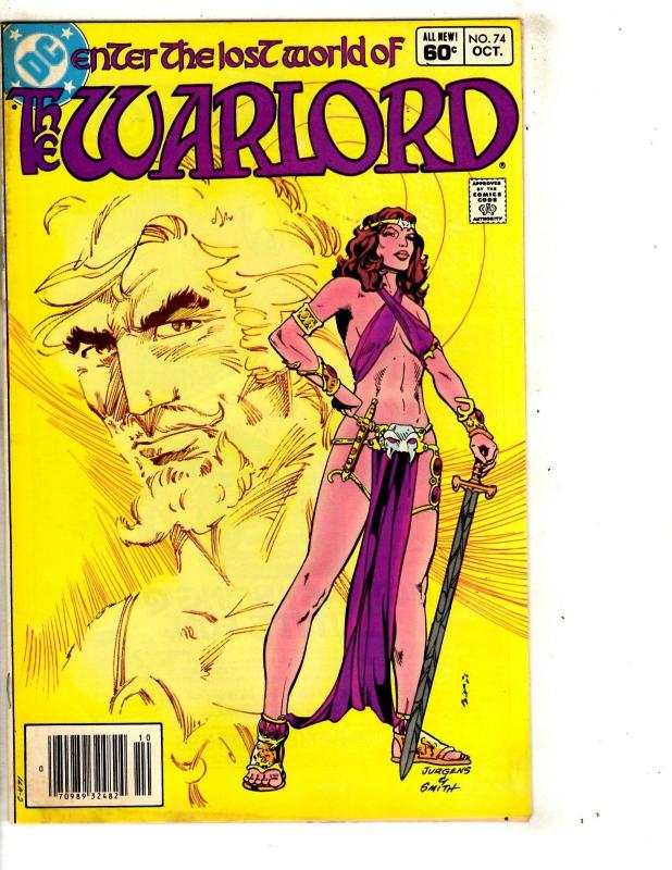 Lot Of 6 Warlord DC Comic Books # 67 74 80 82 124 + Annual 1 Mike Grell JG6