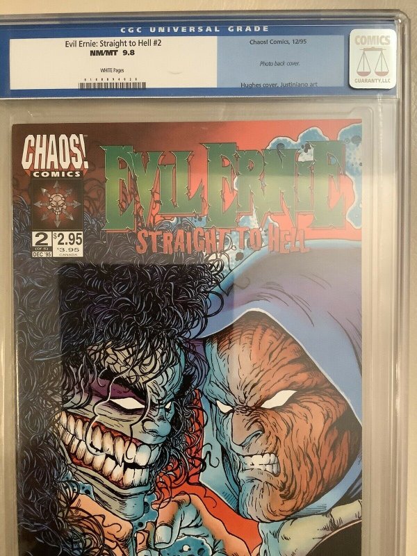 Evil Ernie Straight To Hell #2 CGC 9.8 Chaos Comics 1994