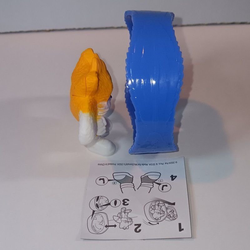 TAILS BLUE ROLLER W/STICKER | SONIC THE HEDGEHOG 3 #06 | MCDONALDS 2024 | NIB