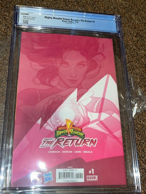 Mighty Morphin Power Rangers the Return 1, Frison Virgin Variant, CGC Graded 9.8