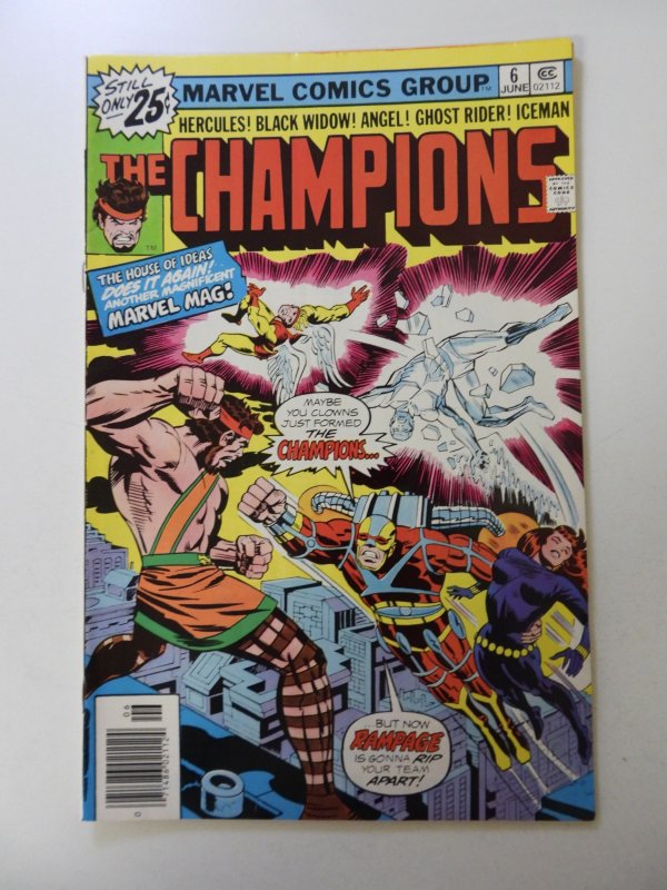 The Champions #6 (1976) FN- condition  subscription fold