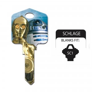 Star Wars Key Blanks Schlage, C-3PO & R2-D2