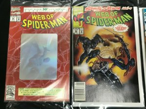 SPIDER-MAN 8PC LOT (NM/VF) VENOM!! HOLOGRAM!! 1993 