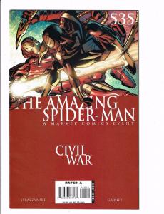 Amazing Spider-Man # 535 NM- Marvel Comic Book Civil War Tie In Iron Man J123