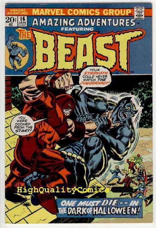 AMAZING ADVENTURES #16, FN/VF, Beast,X-Men, Juggernaut,  1970, 