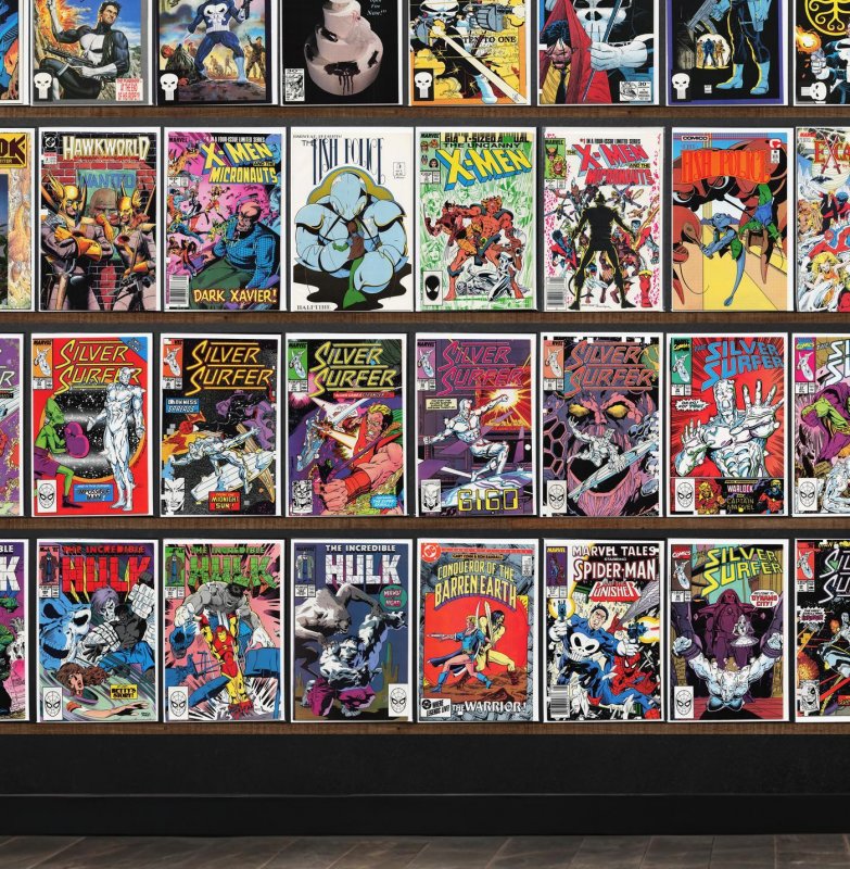Huge Lot 150+ Comics with Silver Surfer, The Punisher, The Avengers & More!