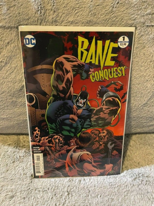 Lot of 2 Books BANE CONQUEST #1 VARIANT & 2 DC Comics  