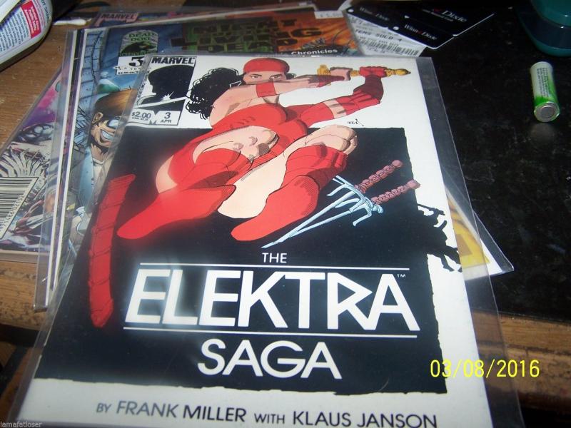 ELEKTRA SAGA COMIC # 3 OF 4 ISSUE MINI SERIES FRANK MILLER