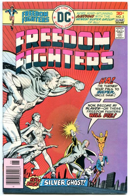 FREEDOM FIGHTERS #2, 4, 10, 13, VF, 4 issues, 1976, Wonder Woman, Uncle Sam