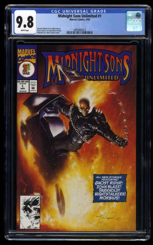 Midnight Sons Unlimited (1993) #1 CGC NM/M 9.8 White Pages