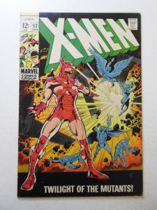 The X-Men #52 (1969) VG+ Condition moisture stains, ink bc