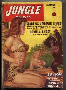 JUNGLE STORIES--Pulp Magazine--SUMMER 1948--Spicy good girl art