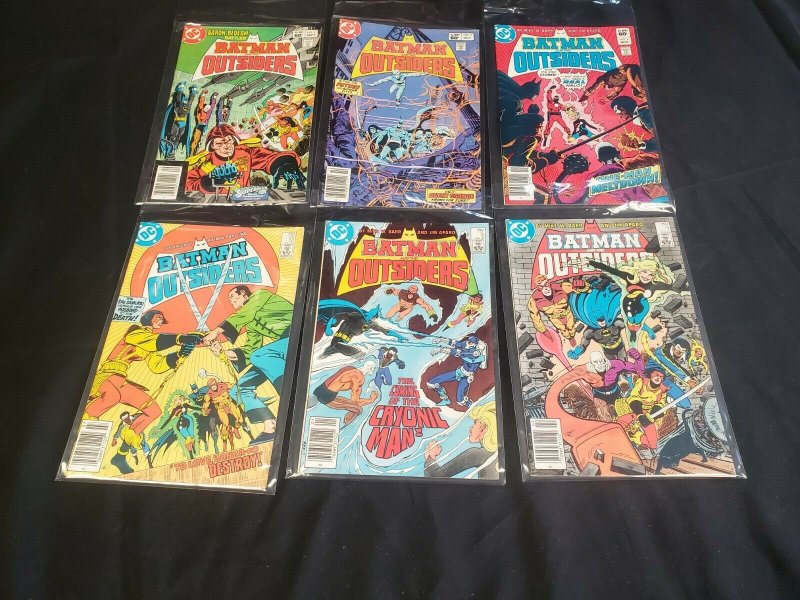 BATMAN AND THE OUTSIDERS 9PC (8.0) ISSUES #2-4,6-7, & 9-12,BITTER ORANGE 1983-84