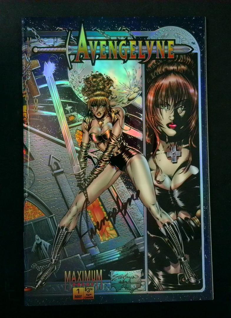  Avengelyne #1, NM Refractor Holo Rare signed Maximum Press, 1995