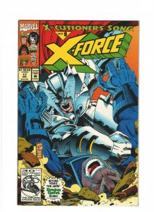 X-Force #17 VF+ 8.5 Marvel Comics X-Cutioners Song pt.8 w/o Card