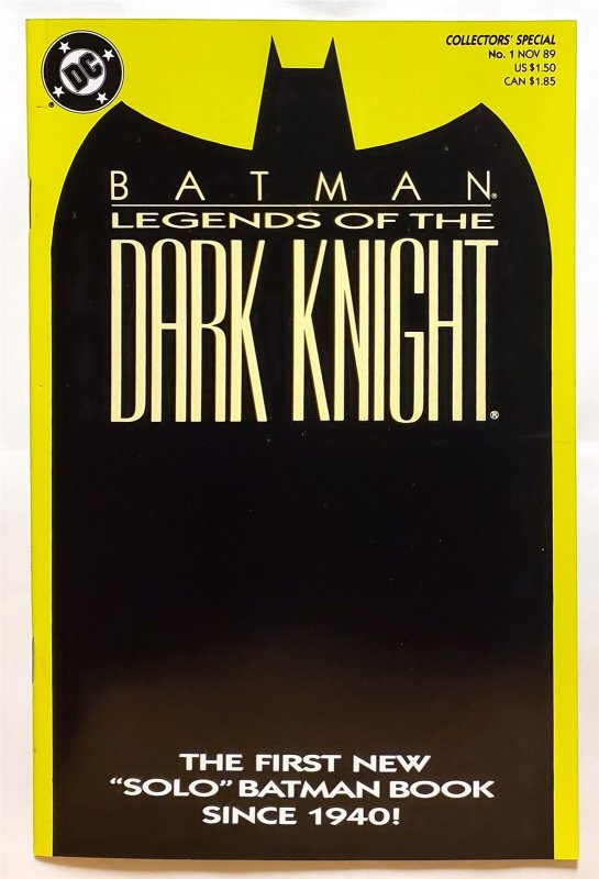 Batman: Legends of the Dark Knight #1 Yellow Cover (Nov 1989, DC) VF-