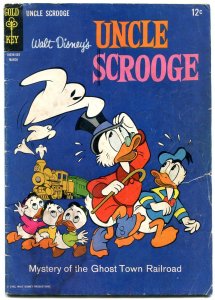 UNCLE SCROOGE-#56-RARE DISNEY COMIC-NICE GHOST COVER vg-