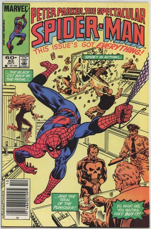 Spectacular Spider-Man #83 (1976) - 5.0 VG/FN *Punisher/Black Cat*