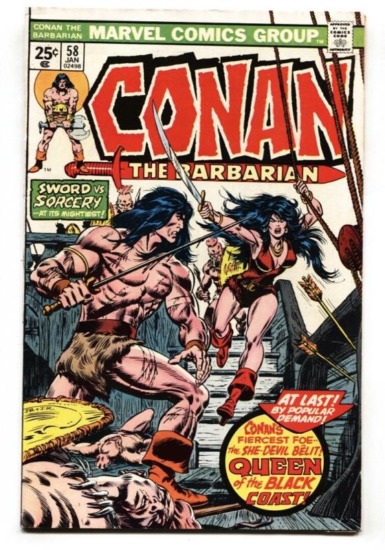 Conan The Barbarian #58 1976-  First appearance of Belit Marvel