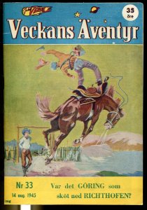 Jules Verne Veckans Aventyr Vol.6 #33 1945-Swedish-comics-Batman-Superman-VF