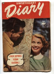 Sweetheart Diary #7--1951-- Fawcett--Golden Age--Romance--FATMAN