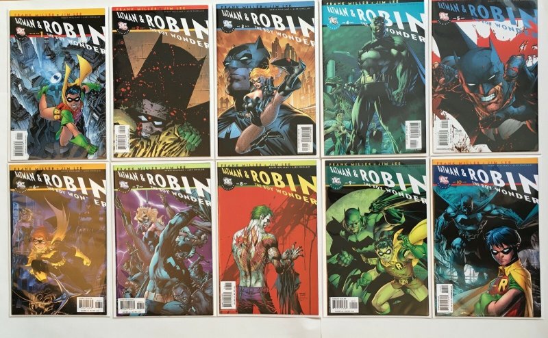 All Star Batman and Robin 1 -10 Complete Set Lee Miller DC Comics 2005 Series NM