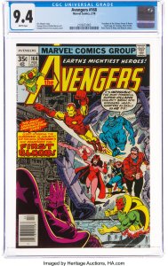 The Avengers #168 (1978) CGC Graded 9.4