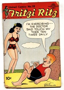 Fritzi Ritz #18 1951-United Features-Fritzi Ritz and Phil cover-Spicy Good Girl