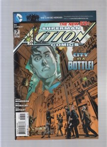 Action Comics #7 - SIGNED BY BRAD WALKER! (7.5/8.0) 2012