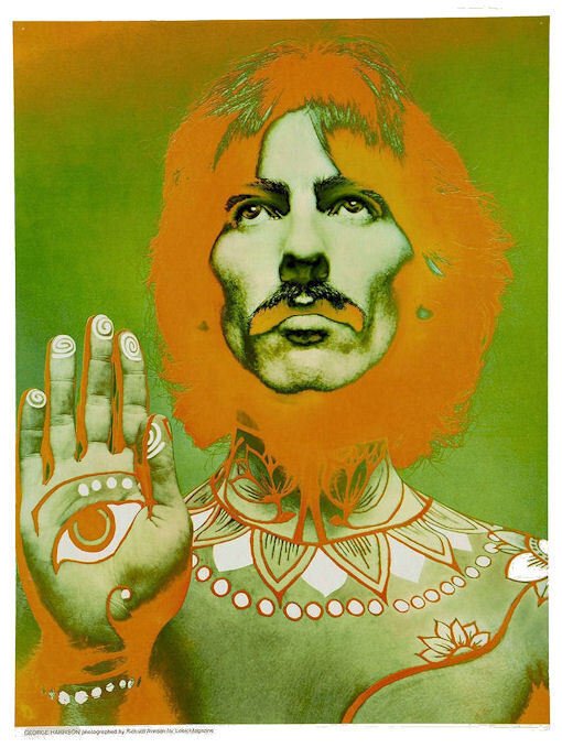 The Beatles 4 Psychedelic Posters