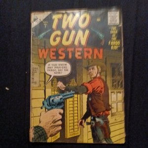 Two Gun Western comic #7 silver age 1956 Atlas Comics Fargo Kid colt six guns