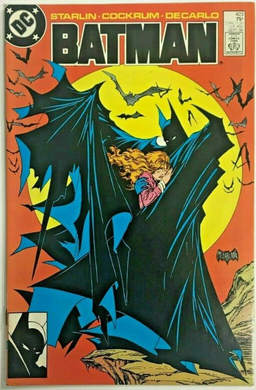 BATMAN#423 VF 1988 TODD MCFARLANE CLASSIC COVER DC COMICS